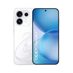 OPPO Reno16 F 5G 12GB 256GB, 7000mAh & 120Hz AMOLED, Lowest Price in Egypt - Pop White