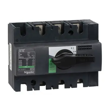 Schneider 28912 | switch disconnector, Compact INS160 , 160 A, standard version with black rotary handle, 3 poles