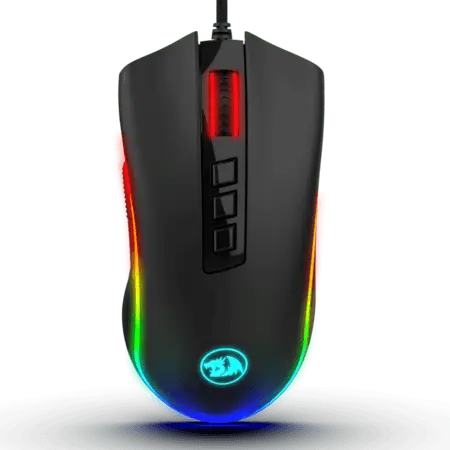 Redragon M711-2 COBRA RGB Optical Gaming Mouse with 16.8 Million RGB Color Backlit, 12,400 DPI Adjustable, Comfortable Grip, 7 Programmable Buttons