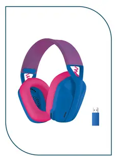 Logitech G435 LIGHTSPEED Wireless Gaming Headset, BLUE, EMEA (981-001062)