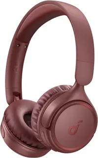 Soundcore by Anker H30i Wireless On‑Ear Headphones سماعة لاسلكية, Pure Bass، Bluetooth 5.3، بطارية 70H، Multipoint، قابلة للطي + App red-2