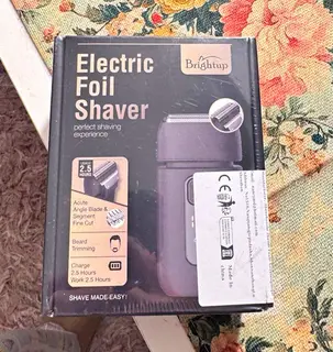 Brightup BT-S3 Men's Black Foil Facial Shaver Rechargeable USB, LED Display