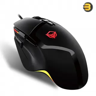 Meetion G3325 Programmable Gaming Mouse, 5000 DPI Adjustable Sensor, Ergonomic Streamlined Design, 10 RGB Backlit Modes, Soft-Touch Coating, and 7 Programmable Buttons for Precision Gaming -