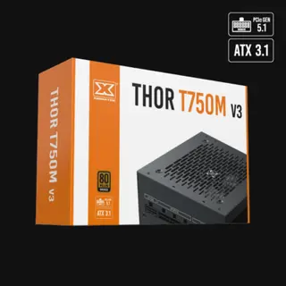 Xigmatek Thor T750M V3 750W 80+ Bronze ATX 3.1 PCI E 5.0 Full modular Power Supply