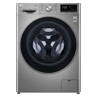 ال جي غسالة ملابس 10.5 كيلو 1400 لفة لون سيلفر استيل F4V5RYP2T