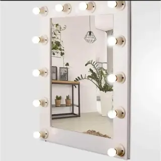 Hollywood white mirror M02104