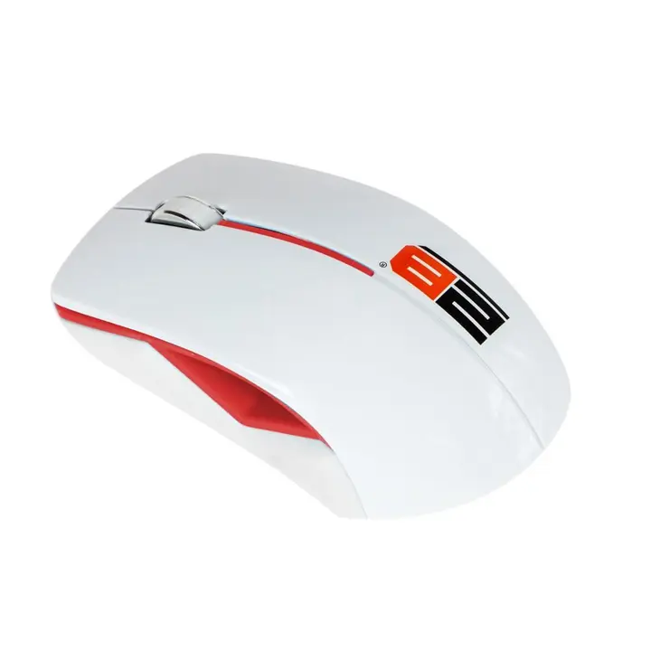 2B (MO33R) 2.4G Wireless Mouse, Red With White Cover