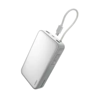 AUKEY POWERBANK 20000MAH 100W WHITE PB Y48 PORG, اوكي باور بانك 20000MAH 100W أبيض PB Y48 PORG