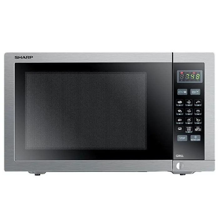 Sharp Microwave Grill 34 L 1000W Stainless With Grill and 9 Cooking Menus R-770AR(ST)