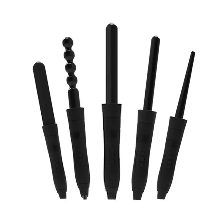 LaBelle Curly Pro Hair Curler Set 5 Pieces up to 220°C - Black - LB002 1128