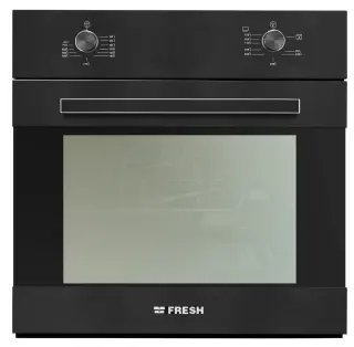 Fresh Oven Built In gas oven burner & Gas grill Black 60 cm Air Fryer, GEOFR60CMB