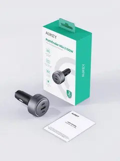أوكي Pathfinder Mix 3 شاحن سيارة 100 واط PD مدخلين USB-C ومدخل USB-A موديل CC-P3 ، ضمان عامين