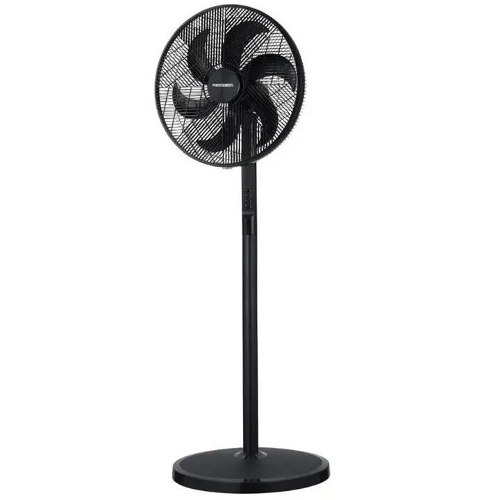 MediaTech Stand Fan 18 Inch - 6 Blades - 3 Speeds - Black - MT-SF44S