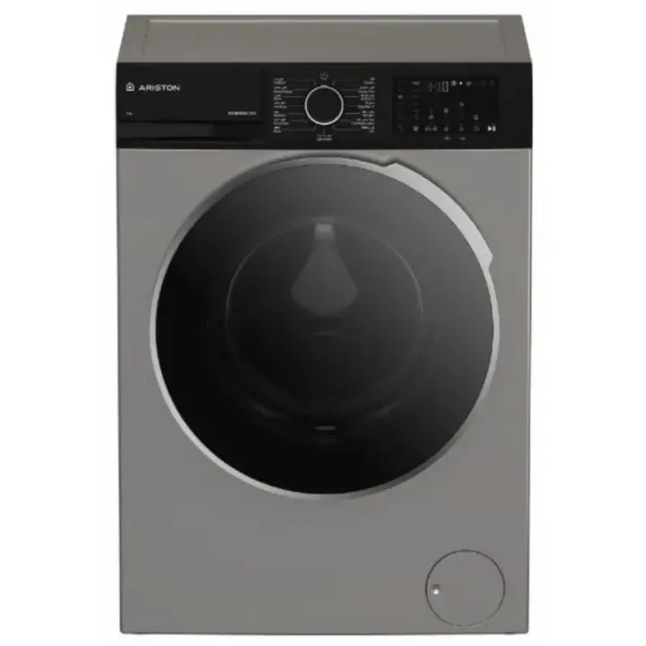 Ariston Digital Front Load Full Automatic Washing Machine With Inverter Technology, 8 kg, Silver - WFST8GWHR