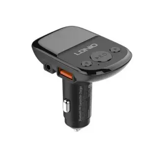 LDNIO Bluetooth FM Transmitter Car Charger with USB Fast Charging