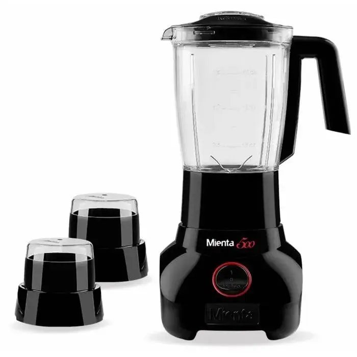 Mienta Countertop Blender, 1.75 Liter, 500 Watt, Black - BL1251B