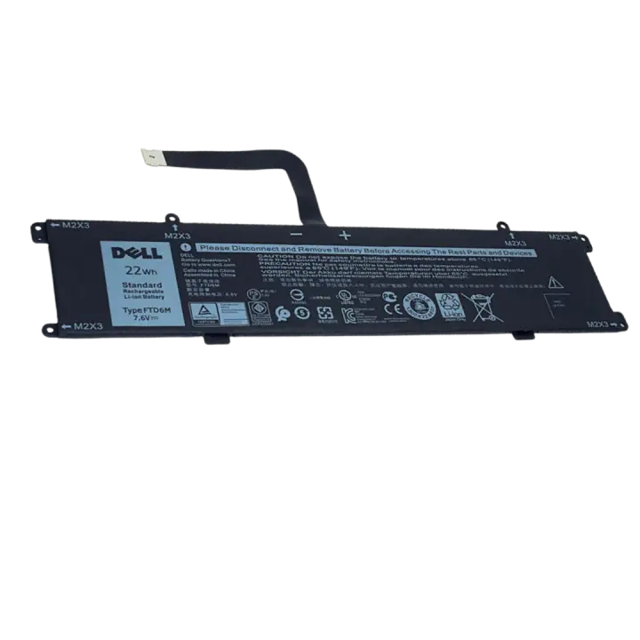 بطارية Dell FTD6M أصلية 22Wh لأجهزة Dell Latitude 7285 2-in-1