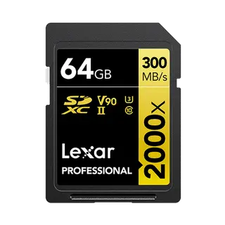 Lexar Professional 2000x UHS-II SDHC Memory Card 64gb