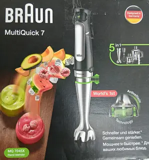 Braun MultiQuick 7 MQ7045X 700W 5pc Hand Blender Set Chopper Whisk