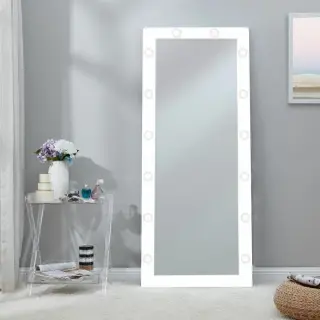 Hollywood white mirror M02089