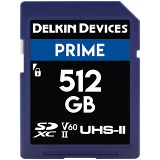 Delkin Devices 512GB Prime UHS-II SDXC Memory Card
