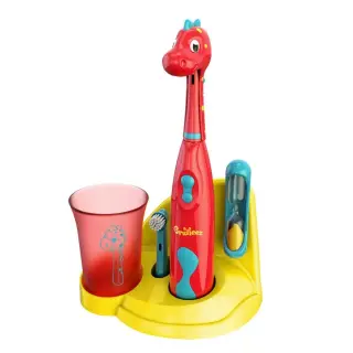 Electric Toothbrush Set, Pepper the Dino
