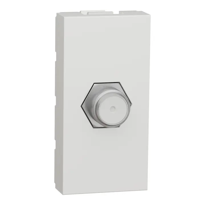 Schneider NU346818 | TV socket, New Unica, mechanism, 1 module, F-Type, IP2xC, white