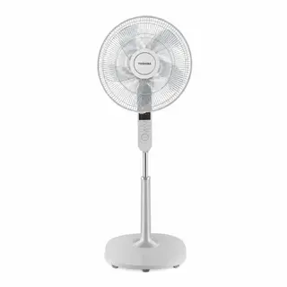 Toshiba Stand Fan 16 Inch - 3 Speeds - 3 Blades With Remote Control - White - FASD60EG(W)