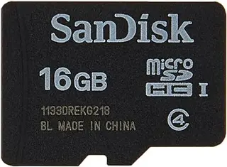 Sandisk SDSDQM-016G, B35A 16GB MicroSDHC Memory Card, Class 4 (RETAIL PACKAGE),Black