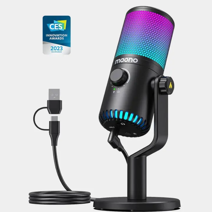 MAONO DM30RGB Programmable USB Condenser Gaming Microphone