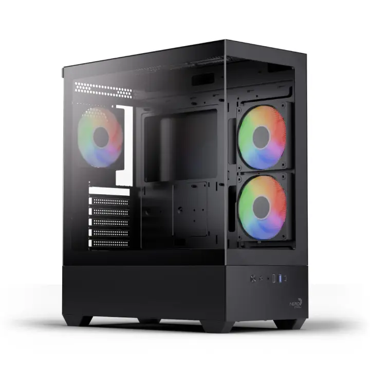 Aerocool P500D 3Fans ARGB Black + Aerocool LUX 650W, 80Plus Bronze
