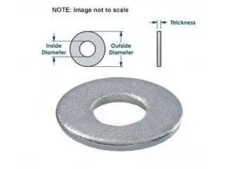 M4 Washer 4.3x9x0.9 Flat Galvanized Steel