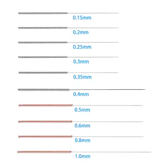 3D Printer Parts 0.15mm, 1.0mm Nozzle Cleaning Needles Stainless Steel Drills