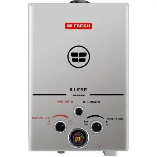 Fresh Gas Water Heater - 6 Liters with Chimney - Natural Gas Adapter - 500010971