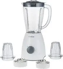 Kenwood Blender With 2 Mills 1.5 Liters 400 Watt White, BLP10.CO 2 years warranty