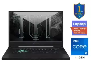 لاب توب اسوس TUF Dash F15 FX516PC-HN001T، معالج من الجيل الحادي عشر، Intel Core I7، رامات 8 جيجابايت، 512 جيجابايت SSD هارد، نفيديا جي فورس RTX3050-4GB، شاشة 15.6 بوصة، ويندوز 10، رمادي