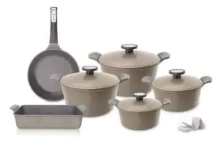 Neoflam granite cookware set 10 pieces Beige