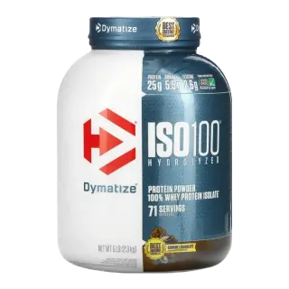 Dymatize ISO100 Hydrolyzed Protein | Powerful Absorbing Whey Isolate for Muscle Recovery 5-lbs