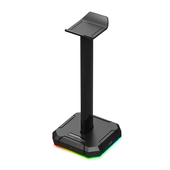 Redragon HA300 Scepter Pro Headset Stand RGB Backlit Gaming Headphone Stand with Aluminum Supporting Bar