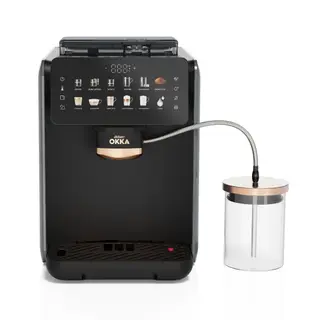 Arzum OKKA Barista New Automatic Espresso Machine - 1600 Watt - 19 Bar - 1.8 Liter - Grey -OK0058-17 -20992