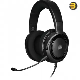 Corsair HS35, Stereo Gaming Headset - Memory Foam Earcups - Works with PC, Mac, Xbox Series X/ S, Xbox One, PS5, PS4, Nintendo Switch, iOS and Android - Carbon - CA-9011195-NA