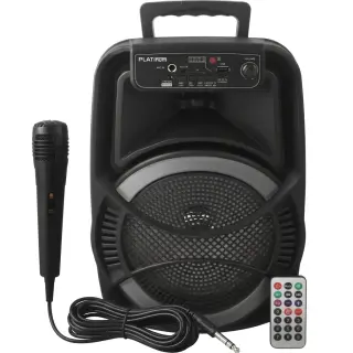 Platinum AH-802 RGB 10W Super Bass Bluetooth Speaker with Remote Control and a Microphone سماعة بلوتوث ١٠ واط ب ريموت تحكم عن بعد و مايكروفون