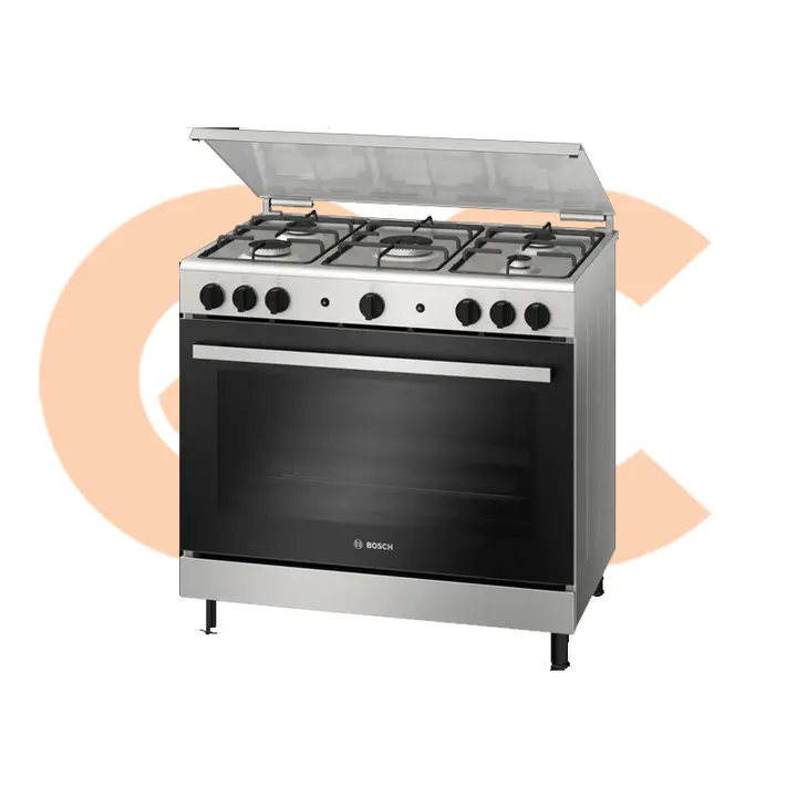 Bosch Cooker 90 Cm 5 Burners Stainless Steel Model - HGV1F0U50S