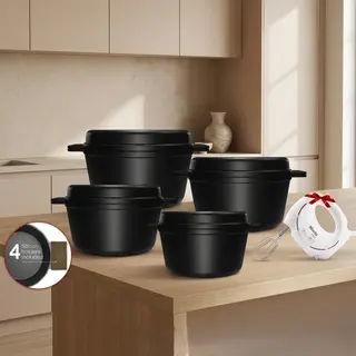 طقم جرانيت 12 قطعة كوانتا اسود بيركس