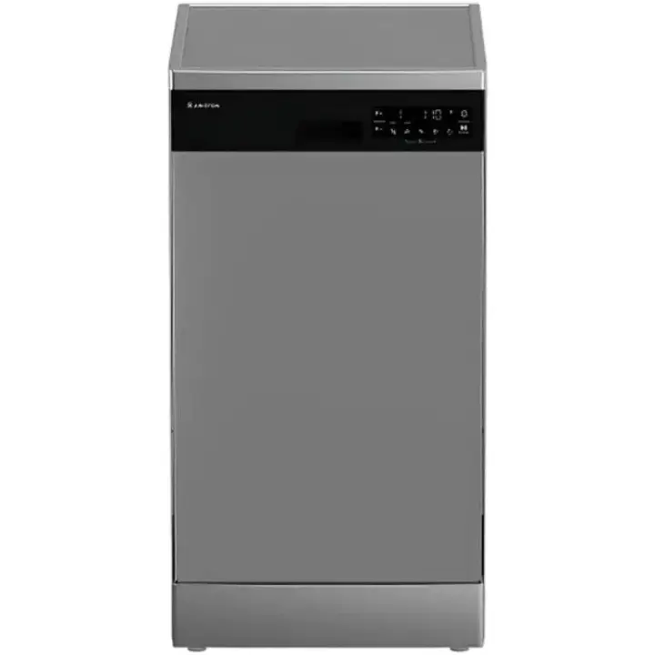 Ariston Digital Dishwasher With Inverter Technology, 15 Place Settings, 8 Programs, Silver - DFN856XQ