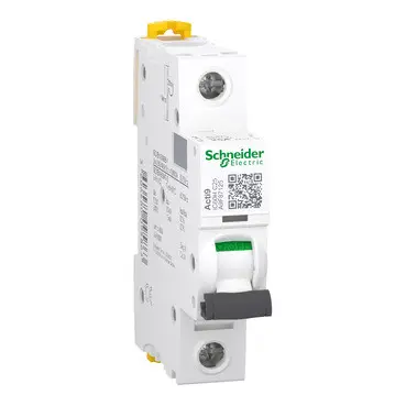 Schneider A9F87125 | Miniature circuit-breaker, Acti9 iC60H, 1P, 25 A, C curve, 10000 A (IEC 60898-1), 15 kA (IEC 60947-2)