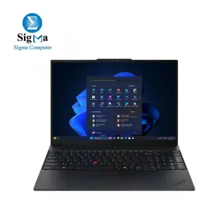 Lenovo ThinkPad E16 GEN 3-21SRS0LQ00 Business Laptop - Intel Core Ultra 7 255H - Integrated Intel Arc - 16GB DDR5-5600 - 512GB m.2 - 16" WUXGA (1920x1200) IPS 300nits Anti-glare, 45% NTSC, 60Hz - English Keyboard - Black
