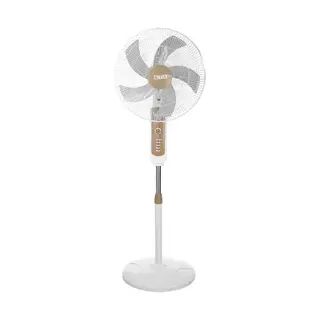 ATA Stand Fan 18 Inch 5 Blades 4 Speeds White Gold A-C61P5