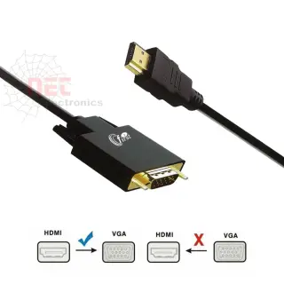 كابل HDMI إلى VGA بطول 1.8 متر