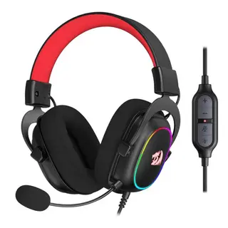 Redragon H510-RGB Zeus X Wired Gaming Headset-7.1 Surround Sound-Memory Foam EarPads-53MM Drivers-Detachable Microphone-Multi Platform Headphone-Works with PC/PS4 & Xbox